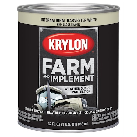 Krylon Farm/Implement; International Harvester White; 32 oz. Quart 2034